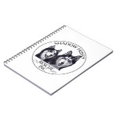 シャドーハスキーのレスキューロゴ ノートブック (左側)