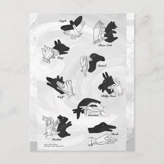 シャドーパペット ポストカード (正面)