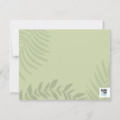 シャドーパームセージ 出欠カード (裏面)