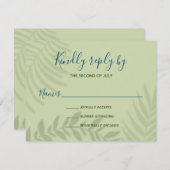 シャドーパームセージ 出欠カード (正面/裏面)