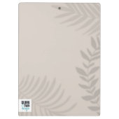 シャドーパームタン クリップボード (裏面)