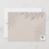 シャドーパームタン サンキューカード (裏面)