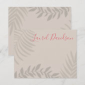 シャドーパームタン サンキューカード (正面/裏面)