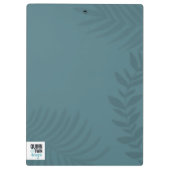 シャドーパームティール（緑がかった色） クリップボード (裏面)