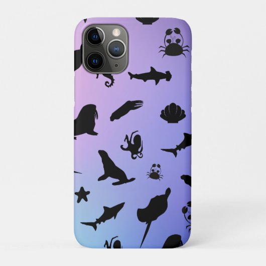シャドーフィッシュシャークシールジンベイカニの銀河系海 Case-Mate iPhoneケース (裏)