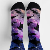 シャドーフィッシュシャークホエールオングラディエント銀河系宇宙 ソックス (上部)