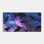 シャドーフィッシュシャークホエールオングラディエント銀河系宇宙 デスクマット (正面)