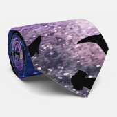 シャドーフィッシュシャークホエールオングラディエント銀河系宇宙 ネクタイ (ロール)