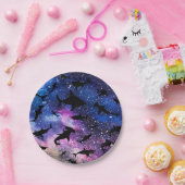 シャドーフィッシュシャークホエールオングラディエント銀河系宇宙 ペーパープレート (パーティー)