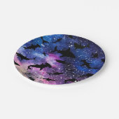 シャドーフィッシュシャークホエールオングラディエント銀河系宇宙 ペーパープレート (アングル)