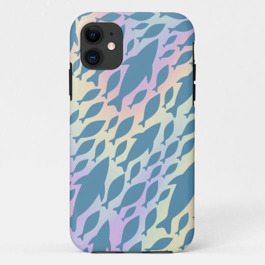 シャドーフィッシュシャークホエールオングラデーション銀河系 Case-Mate iPhoneケース (裏面)