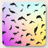 シャドーフィッシュジンベイザメのグラデーション銀河系 コースター (正面)