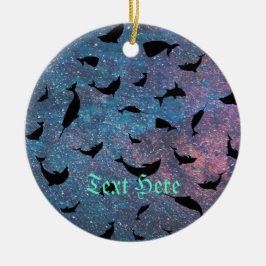 シャドーフィッシュジンベイザメのグラデーション銀河系 セラミックオーナメント