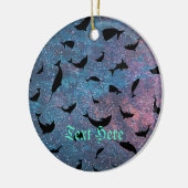 シャドーフィッシュジンベイザメのグラデーション銀河系 セラミックオーナメント (左)