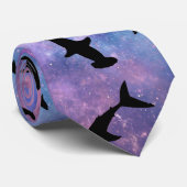 シャドーフィッシュジンベイザメのグラデーション銀河系 ネクタイ (ロール)