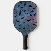 シャドーフィッシュジンベイザメのグラデーション銀河系 ピックルボールラケット (裏面)