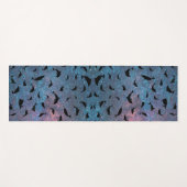 シャドーフィッシュジンベイザメのグラデーション銀河系 ヨガマット (正面(横))