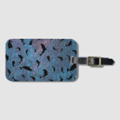 シャドーフィッシュジンベイザメのグラデーション銀河系 ラゲッジタグ (正面横)