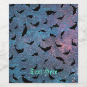 シャドーフィッシュジンベイザメのグラデーション銀河系 ワインラベル (シングルラベル)