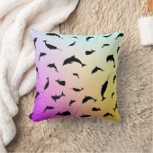 シャドーフィッシュジンベイジンベイグラディエントカラフル銀河系 クッション (ブランケット)