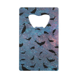 シャドーフィッシュジンベイジンベイグラディエントカラフル銀河系 クレジットカード栓抜き