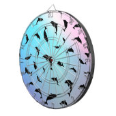 シャドーフィッシュジンベイジンベイグラディエントカラフル銀河系 ダーツボード (正面右)