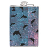 シャドーフィッシュジンベイジンベイグラディエントカラフル銀河系 フラスク (裏面)