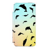 シャドーフィッシュジンベイジンベイグラディエントカラフル銀河系 INCIPIO iPhoneウォレットケース (フォリオ 正面)