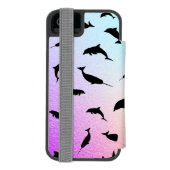 シャドーフィッシュジンベイジンベイグラディエントカラフル銀河系 INCIPIO iPhoneウォレットケース (フォリオ裏面)