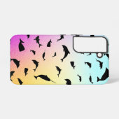 シャドーフィッシュジンベイジンベイグラディエントカラフル銀河系 SAMSUNG GALAXYケース (裏面横)