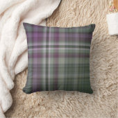 シャドーフラワーグリーンとパープルプライド クッション (ブランケット)