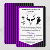 シャドーボール ダークファンタジー バースデー デザイン スクリプト 招待状 (正面/裏面)