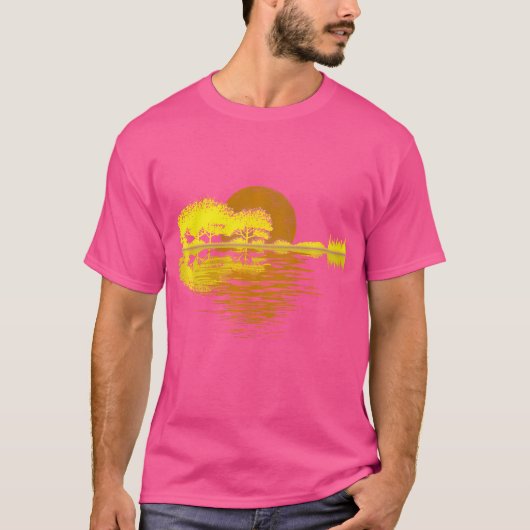 シャドーレイクギターシャツ – Moon Trees Acoustic Gui Tシャツ (正面)
