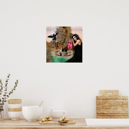 シャドーワークウィッチリカバリAIアートマット値 ポスター (キッチン)