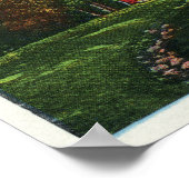 シャドー湖とインディアンの頭の風光明媚なビュー ポスター (角)