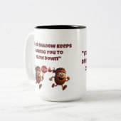 シャド保ウはおもしろマグカップを遅らせたい ツートーンマグカップ (正面左)