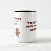 シャド保ウはおもしろマグカップを遅らせたい ツートーンマグカップ (中央)