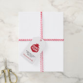 シャナトバへブルつるフラベル – 赤 ギフトタグ (より糸付き)