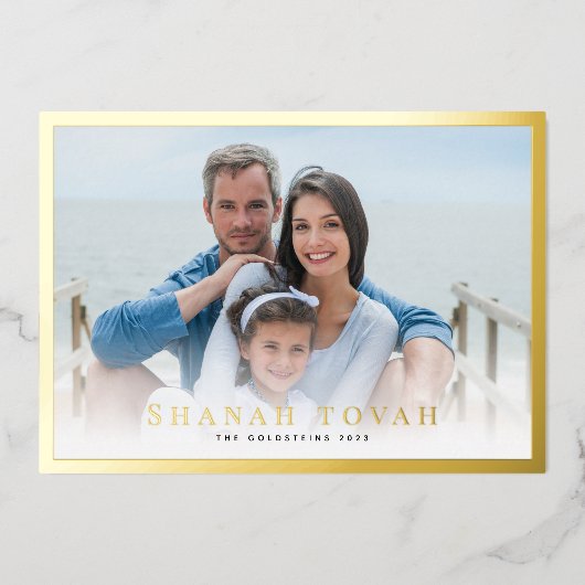 シャナトバクラシック縁ど写真金ゴールド 箔シーズンカード (正面)