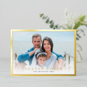 シャナトバクラシック縁ど写真金ゴールド 箔シーズンカード (立ち正面)