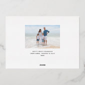 シャナトバクラシック縁ど写真金ゴールド 箔シーズンカード (裏面)