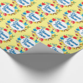 シャナトバサークルパステルイエロー ラッピングペーパー (角)