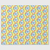 シャナトバサークルパステルイエロー ラッピングペーパー (フラット)