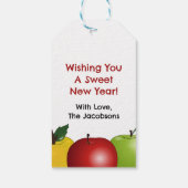 シャナトバパーソナライズされたアップルホリデーギフトラベル ギフトタグ (裏面)