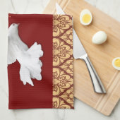 シャナトバ幸せロシュハシャナ新年の布 キッチンタオル (四つ折り)