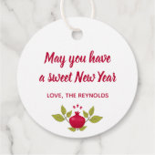 シャナトバ新年ザクロ花ギフトラベル フェイバータグ (裏面)