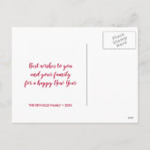 シャナトバ新年ザクロ花リース シーズンポストカード (裏面)