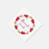 シャナトバ新年ザクロ花リース スタンダードカクテルナプキン (角)