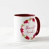 シャナトバ新年ザクロ花リース マグカップ (正面右)