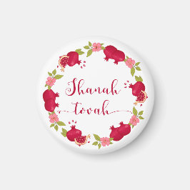 シャナトバ新年ザクロ花リース マグネット